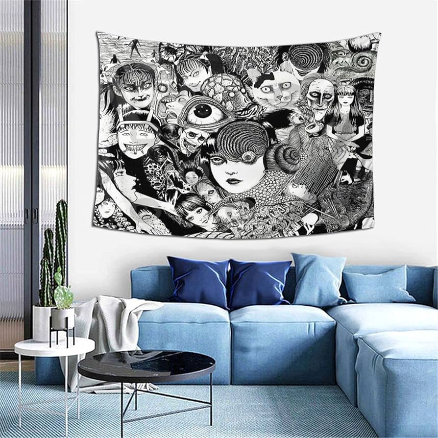 Amazon.com: Mioolkt Uzumaki Junji Anime Ito Tapestry Wall